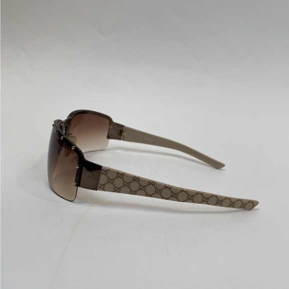 Authentic GUCCI Sunglasses Tan GG 1823/s with leather case - Picture 4 of 12